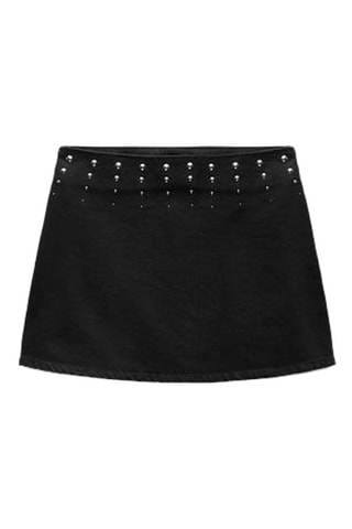 Minijupe en jean - Noir