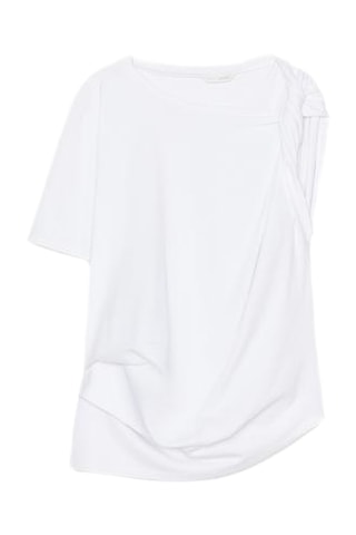 Blouse drapée - Blanc