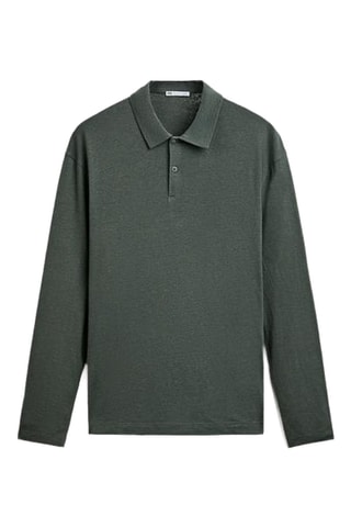 Polo en lin - Kaki