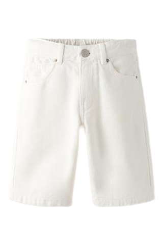 Short en jean - Blanc