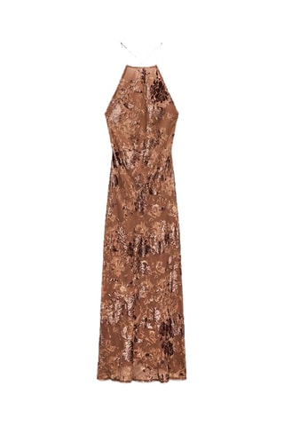 Robe midi - Marron