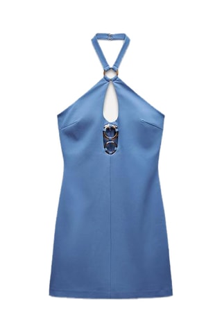 Robe droite - Bleu cobalt