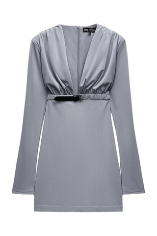 Robe drapée - Gris