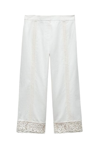 Pantalon en lin - Blanc