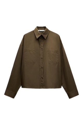 Chemisier court - Marron foncé