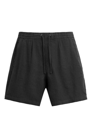 Short en lin - Noir