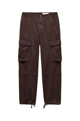 Pantalon cargo slim - Marron