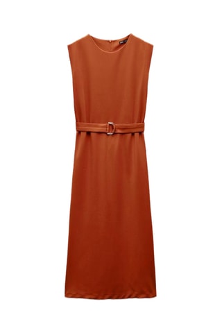 Robe midi - Rouge brique
