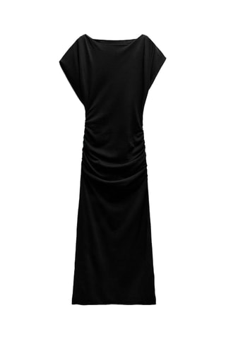 Robe drapée - Noir
