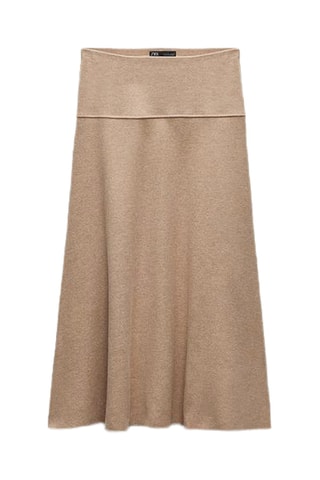 Jupe midi - Beige