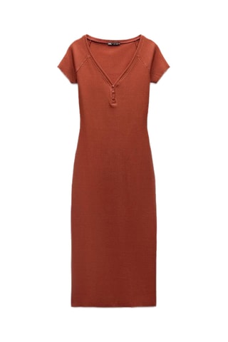 Robe droite - Rouge brique