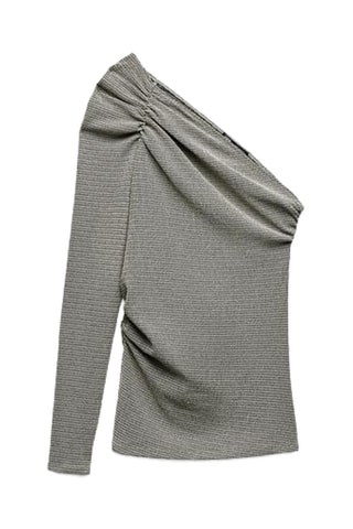 Top asymétrique - Gris