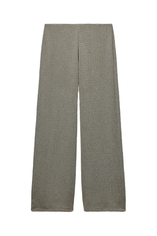 Pantalon large - Gris chiné