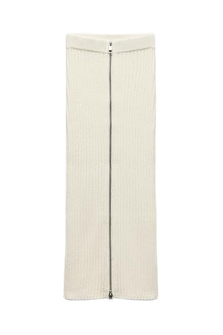 Jupe midi - Blanc
