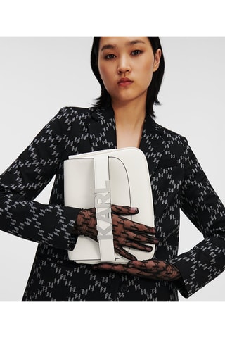 Sac porté épaule en cuir - Blanc