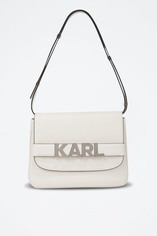 Sac porté épaule en cuir - Blanc