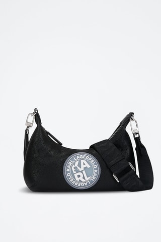 Sac bandoulière en cuir - Noir