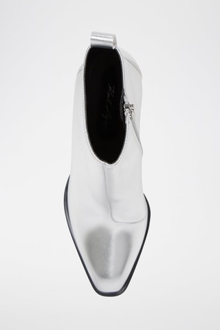 Bottines en cuir - Argenté