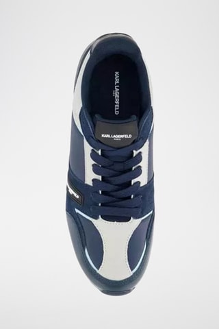 Baskets en cuir - Bleu marine