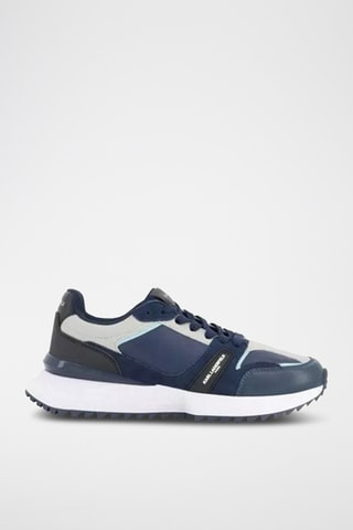 Baskets en cuir - Bleu marine