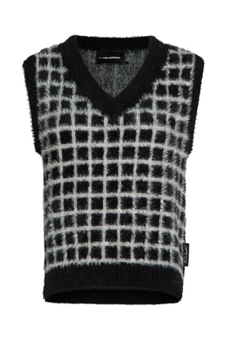 Pull sans manches - Noir et blanc