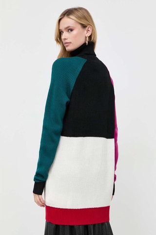 Pull long en laine - Noir et blanc