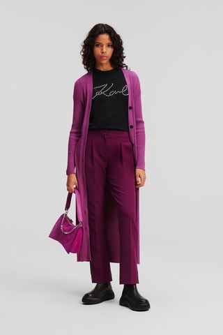 Gilet long - Fuchsia
