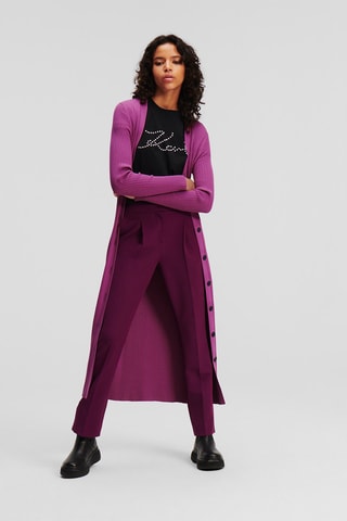 Gilet long - Fuchsia