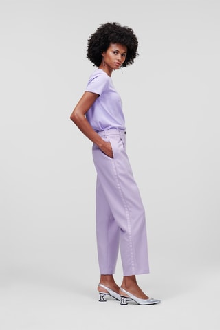 Pantalon en laine vierge - Mauve