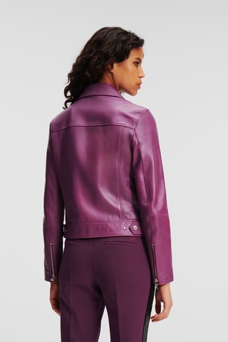 Veste en cuir d’agneau - Violet