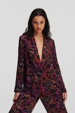 Veste - Noir et fuchsia