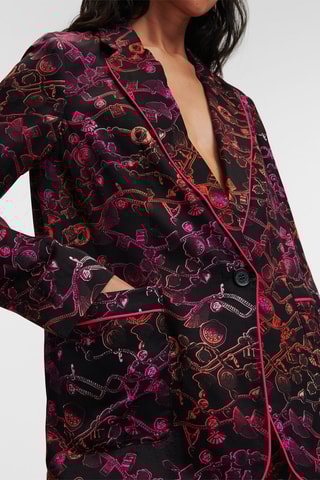 Veste - Noir et fuchsia