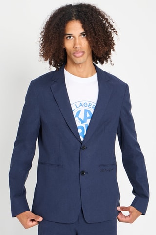 Veste en lin - Bleu