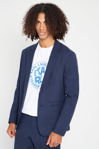 Veste en lin - Bleu