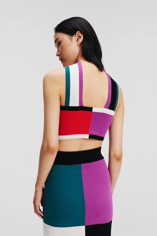 Crop top - Violet et rouge
