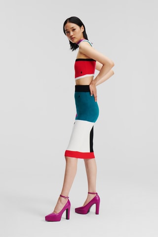 Crop top - Violet et rouge