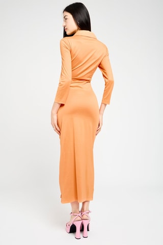 Robe fourreau en coton biologique - Orange