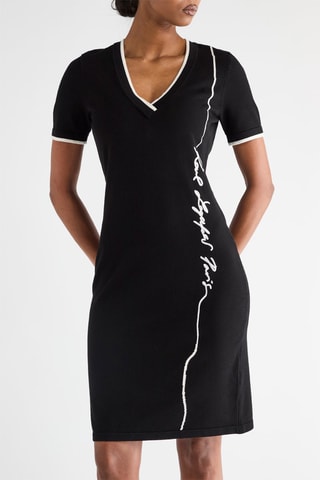 Robe fourreau - Noir et blanc
