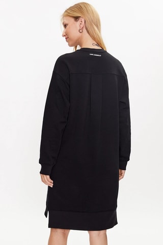 Robe sweat en coton biologique - Noir