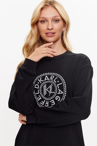 Robe sweat en coton biologique - Noir