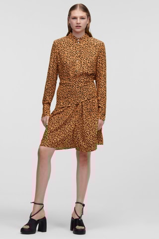 Robe droite - Orange