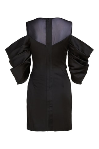 Robe drapée - Noir