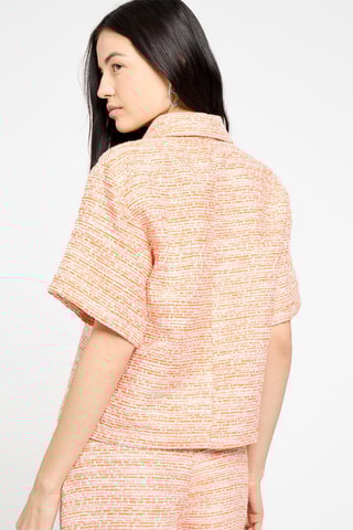 Chemisier en tweed - Orange
