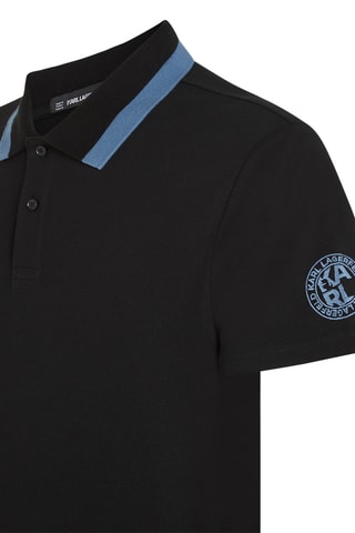 Polo en coton biologique - Noir