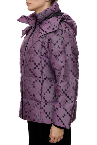 Doudoune à capuche - Violet et noir