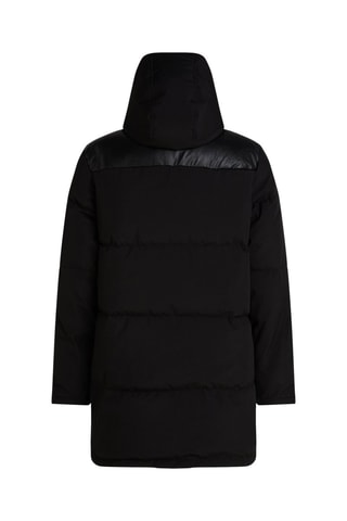 Doudoune longue à capuche - Noir
