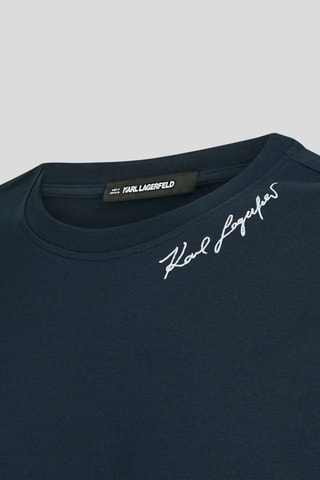 T-shirt en coton biologique - Bleu marine