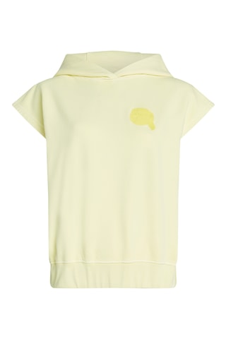 Sweat à capuche en coton biologique - Jaune
