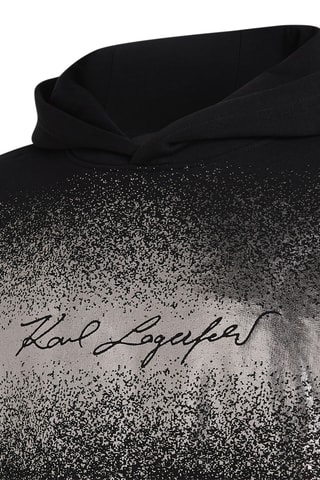Sweat à capuche en coton biologique - Noir