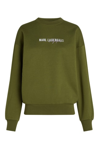 Sweat en coton biologique - Vert olive
